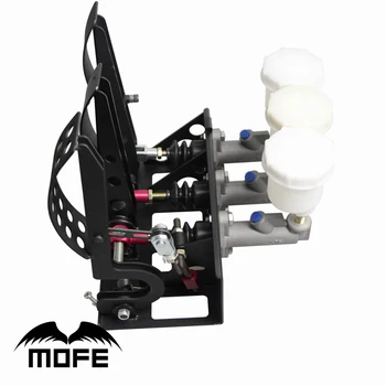 

MOFE Products HIGH QUALITY 0.75 inch Master Cylinder Floor Mounted Hydraulic Clutch Brake Bias Pedal Box Kit+3 plastic oil tank