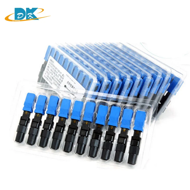 

100PCS FTTH SC/UPC -D Fiber Optic cold Fast Connector single-mode SC/UPC quick connector SC UPC Connector, fiber cable adaptor