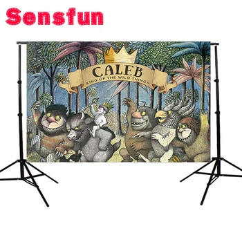 

Sensfun Where The Wild Things Are Dessert Table Backdrops Custom Photo Studio Backdrop Background Vinyl 7X5FT