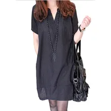 Livraison Gratuite Vêtements De Maternité Nouveau 2016 Grande Taille Col V Polka Dot Robes pour Les Femmes Enceintes Dress Gros YFQ006