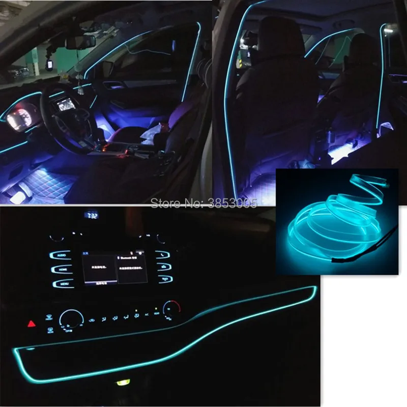 

Auto sticker car LED decorative strip stickers for vw passat b5 golf mk4 mercedes clase a seat ibiza 6l fiat 500 Accessories