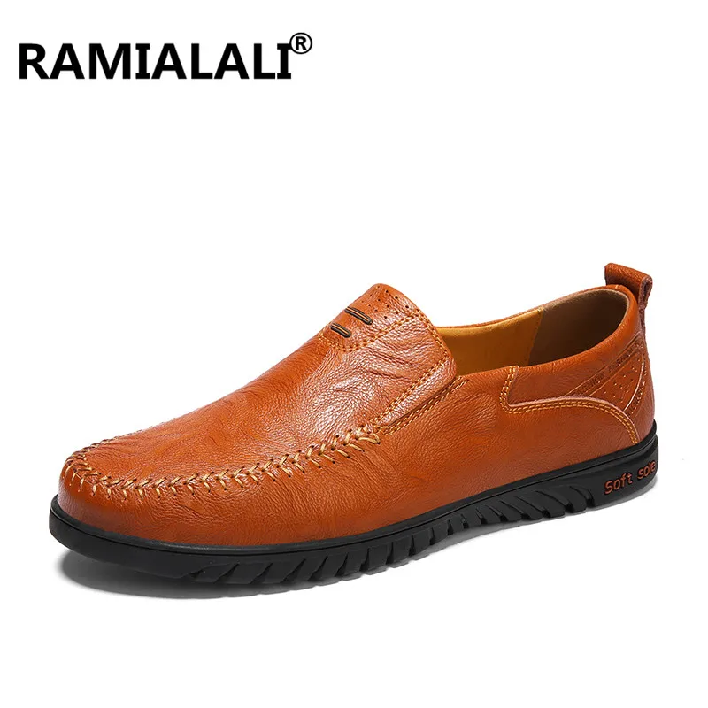 automne yellow Style Nouvelle red British Mocassins Printemps Hommes Appartements Cuir Conduite En Chaussures 37 47 Mode Taille 2018 Brown Grande Homme Noir Brown 17w7qSf