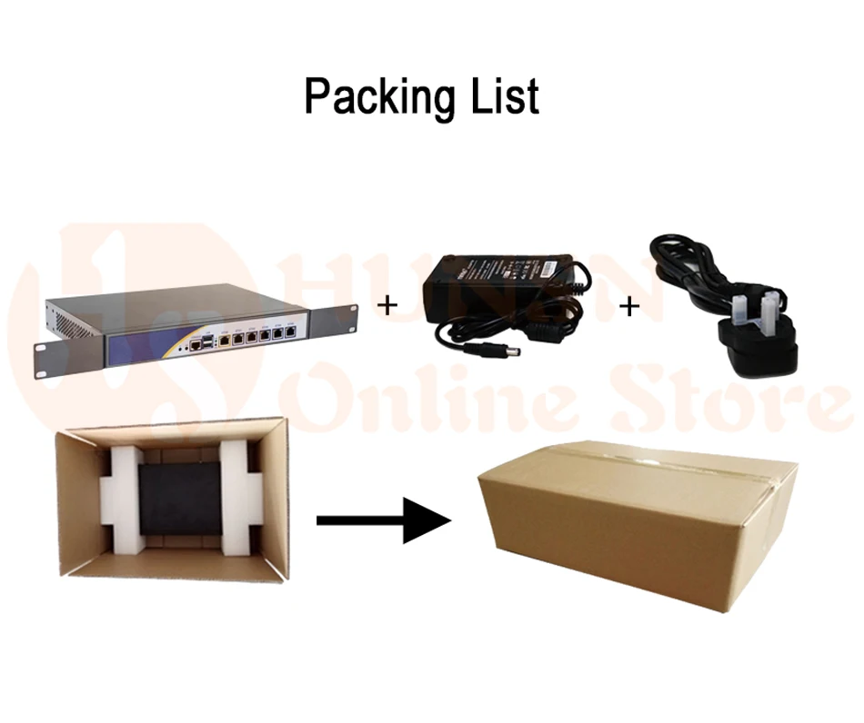 Firewall Mikrotik Pfsense Router PC 2117U HUNSN COM RS05 (07)