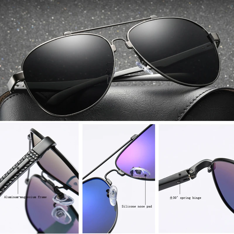 VCKA фирменный дизайн классические поляризационные солнцезащитные очки алюминиево-магниевые женские HD очки модные очки UV400 Мужские очки