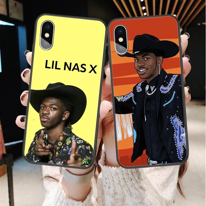 

Lil Nas X phone Case For iPhone X XS MAX XR Case Rapper Old Town Road Silicone Cover For iPhone 8 SE 5 5s 6 6s plus 7 8 Plus