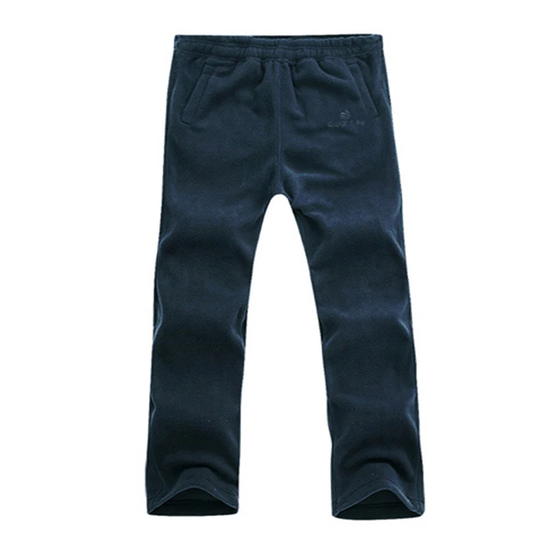 LANBAOSI deportes al aire libre de Trekking pantalones Polar Fleece espesar caliente térmicos para senderismo Camping escalada Pantalones