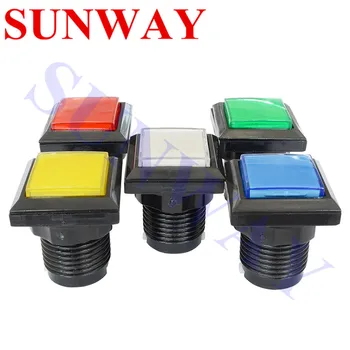 

20pcs /set 32mm LED Illuminated Arcade Button 12V Square Push Button with Micro Switch for Coin Operated Games (5 colors)
