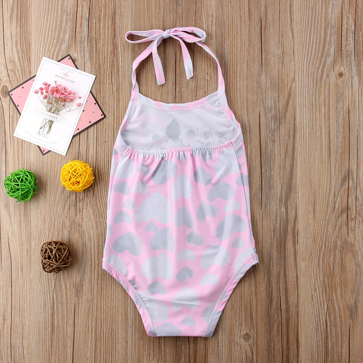 2018 Belt Beach Unicorn Pink Romper Girls Swimming Kid Bikini Swimwear