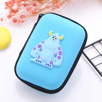 

Candy Color Cartoon Animal Coin Bags EVA Silicone Earphone Holder Purse Large Capacity Rectangle Organizer Wallets Gifts
