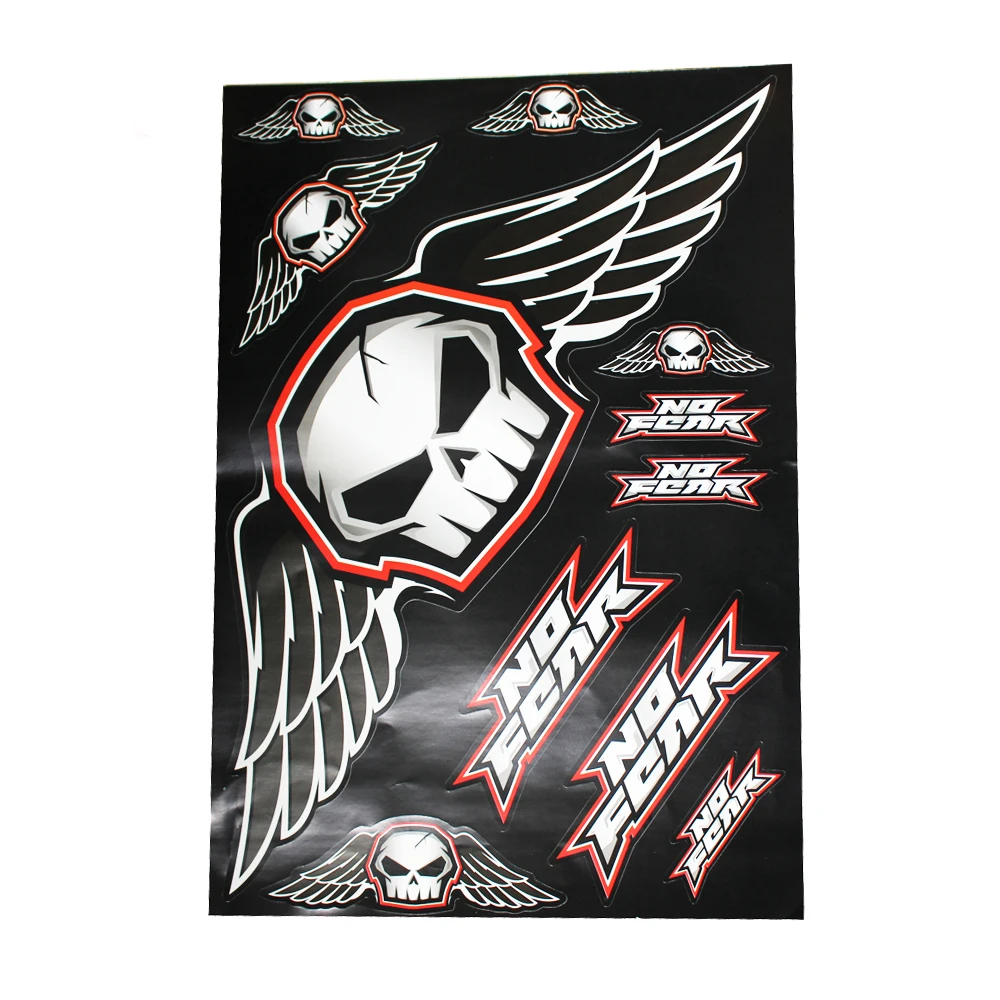 Universal Motorcycle Stickers Motocross Car ATV Racing Bike Helmet Fuel Tank  Decal Skateboard Laptop Race PVC Stickes