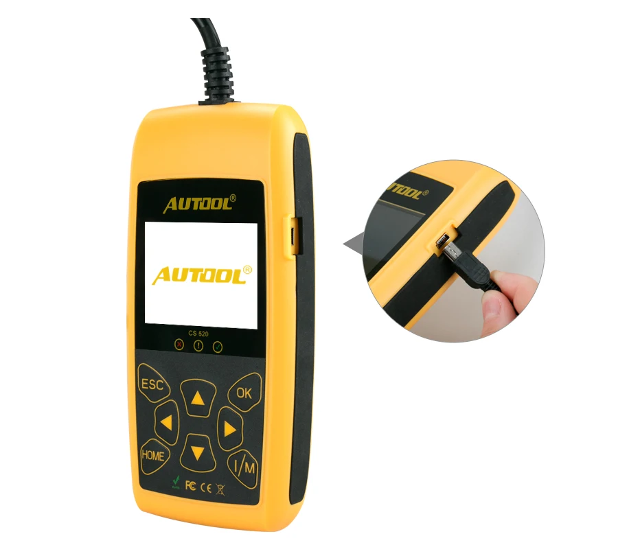 AUTOOL CS520 автоматический считыватель кодов универсальный инструмент сканирования обновление онлайн Бортовая Диагностика машины Инструмент