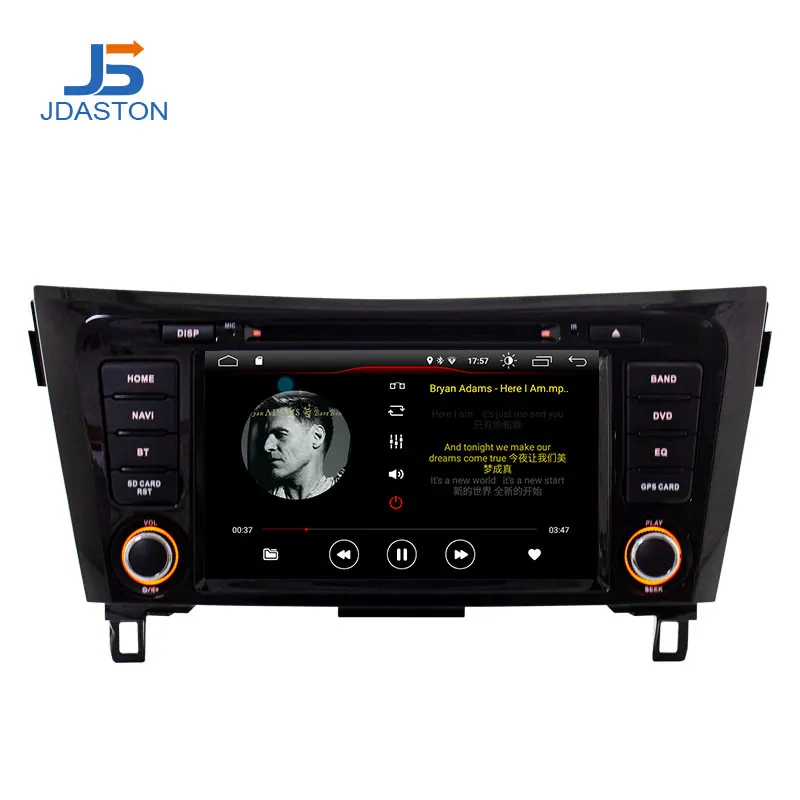 Автомобильный DVD плеер JDASTON Android 10 0 для Nissan qashqai X Trail 2014 2018 мультимедиа GPS навигация