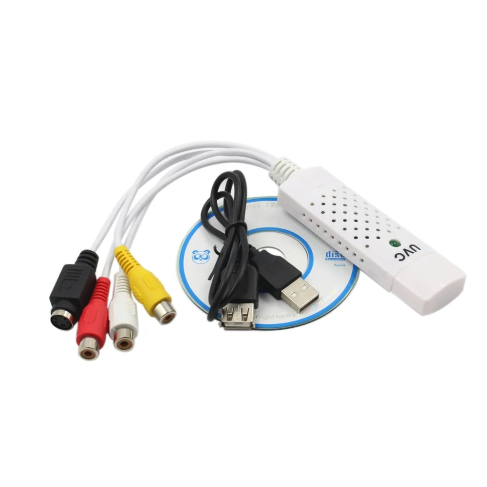 

Portable USB 2.0 Video Capture Adapter Converter for Easycap Audio Capture Card VHS to DVD Video Capture for Win8/XP/Vista