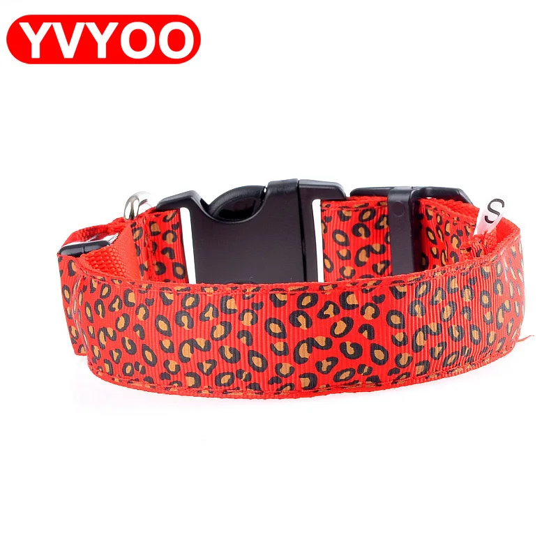Ошейник для собаки с леопардосветодиодный и подсветкой|puppy cat|dog acessoriespet supplies |
