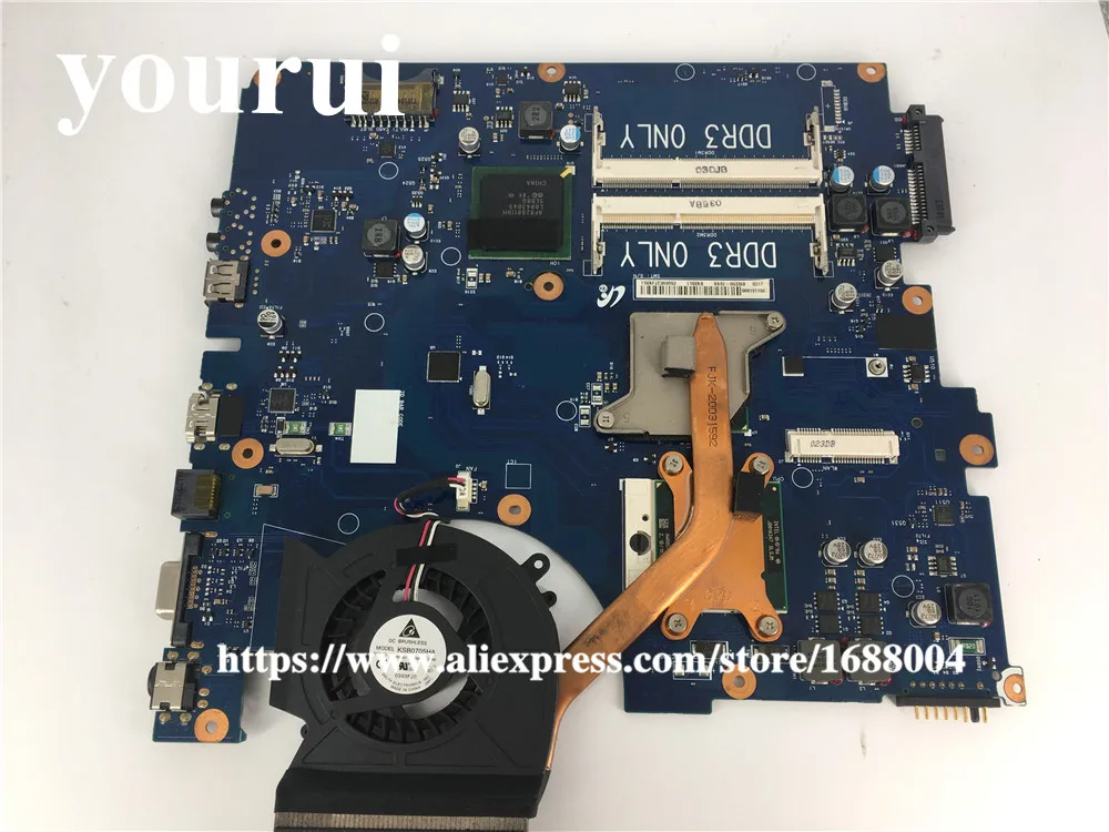 

BA92-06336A Laptop Motherboard For Samsung NP-R530 R530 R528 Motherboard BA92-06336B BA41-01223A Mainboard +CPU+heatsink