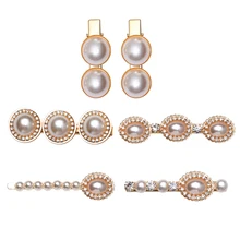 1 шт. корейский геометрический Imitiation жемчуг стразы заколки для волос женские заколки для волос заколка для волос аксессуары для укладки волос