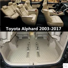 3D Роскошные Slush багажник коврики для ног коврик для Toyota Alphard 2003- левый и правый руль 7/8 сиденья