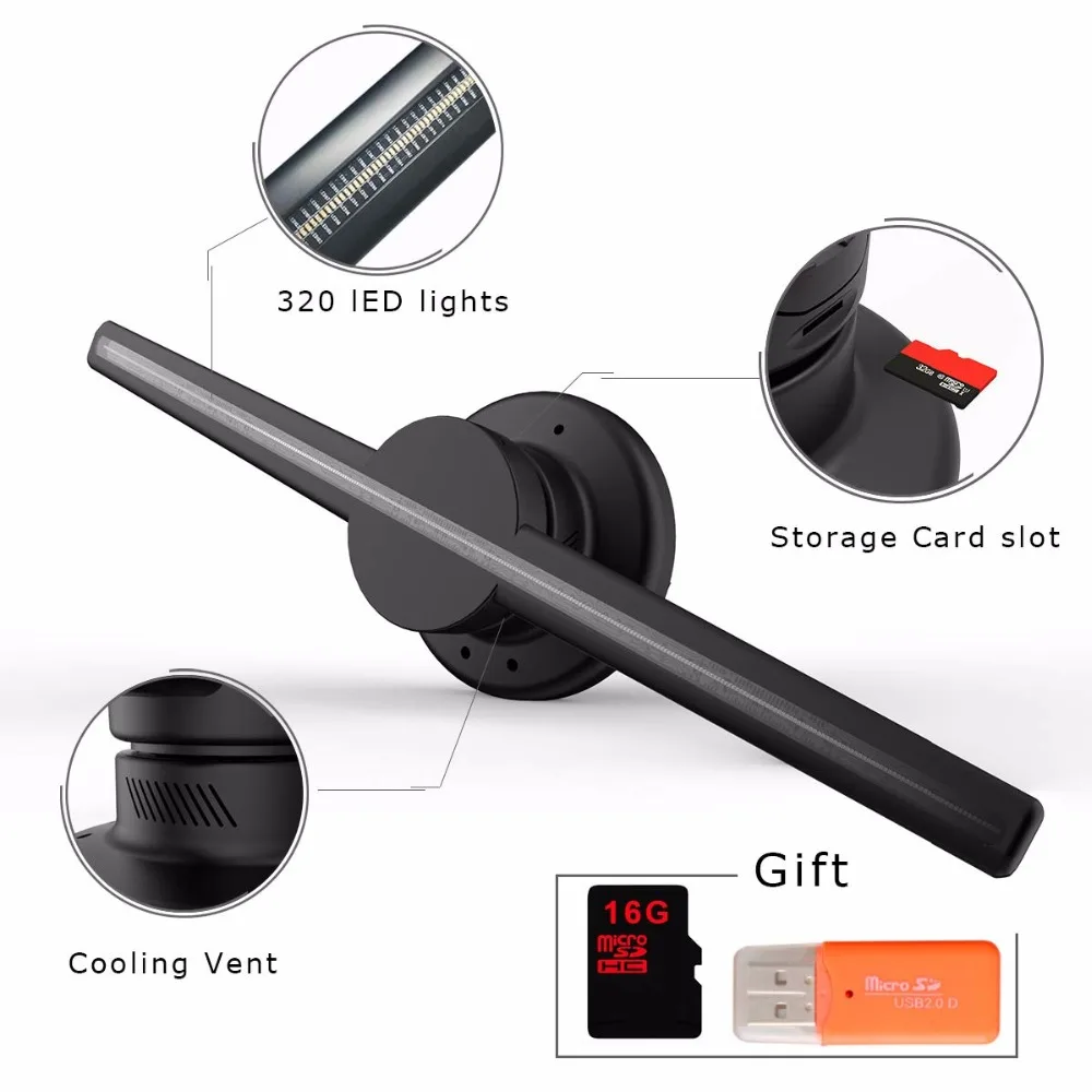 AUSIDA 42CM WiFi Control 3D Hologram Fan,higher Resolution 640P HD 3D led fan advertising holographic display LOGO projector AUSIDA 42CM WiFi Control 3D Hologram Fan,higher Resolution 640P HD 3D led fan advertising holographic display LOGO projector