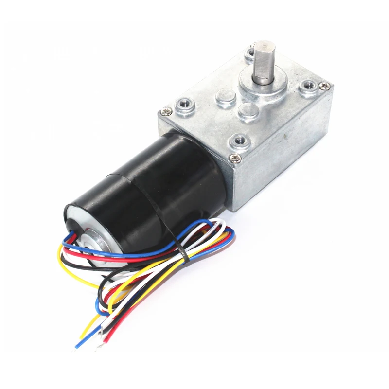 DC brushless worm gear motor self locking brake with signal feedback 12V 24V brushless motorin