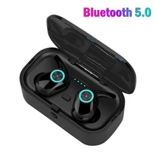 TWS беспроводные наушники bluetooth 5,0 сенсорный наушник HD стерео бас громкой связи Наушники, гарнитура для видеоигр с зарядным устройством наушник