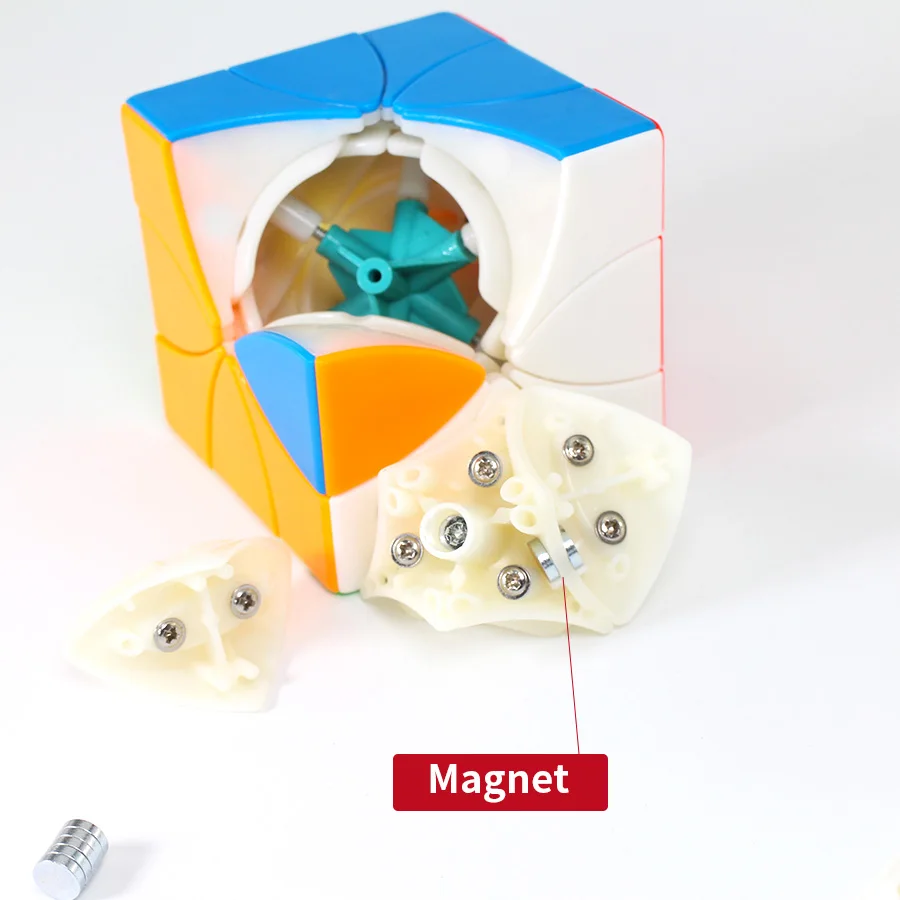 Yuxin, восемь лепестков, кубик, магнитный магический куб, без наклеек, Specail Redi, форма, профессиональная головоломка, подарок для мальчика, детские игрушки