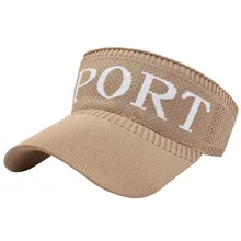 Пешие прогулки беговые летние теннисные кепки Пустой Топ козырек уличный спортивный головной убор анти УФ головной платок Мягкий с полями, солнце козырек Беговая Кепка