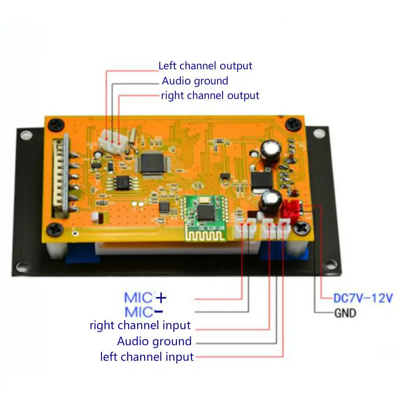 Bluetooth аудио приемник беспроводной FLAC WAV WMA MP3 декодер доска запись 12 в декодеры FM