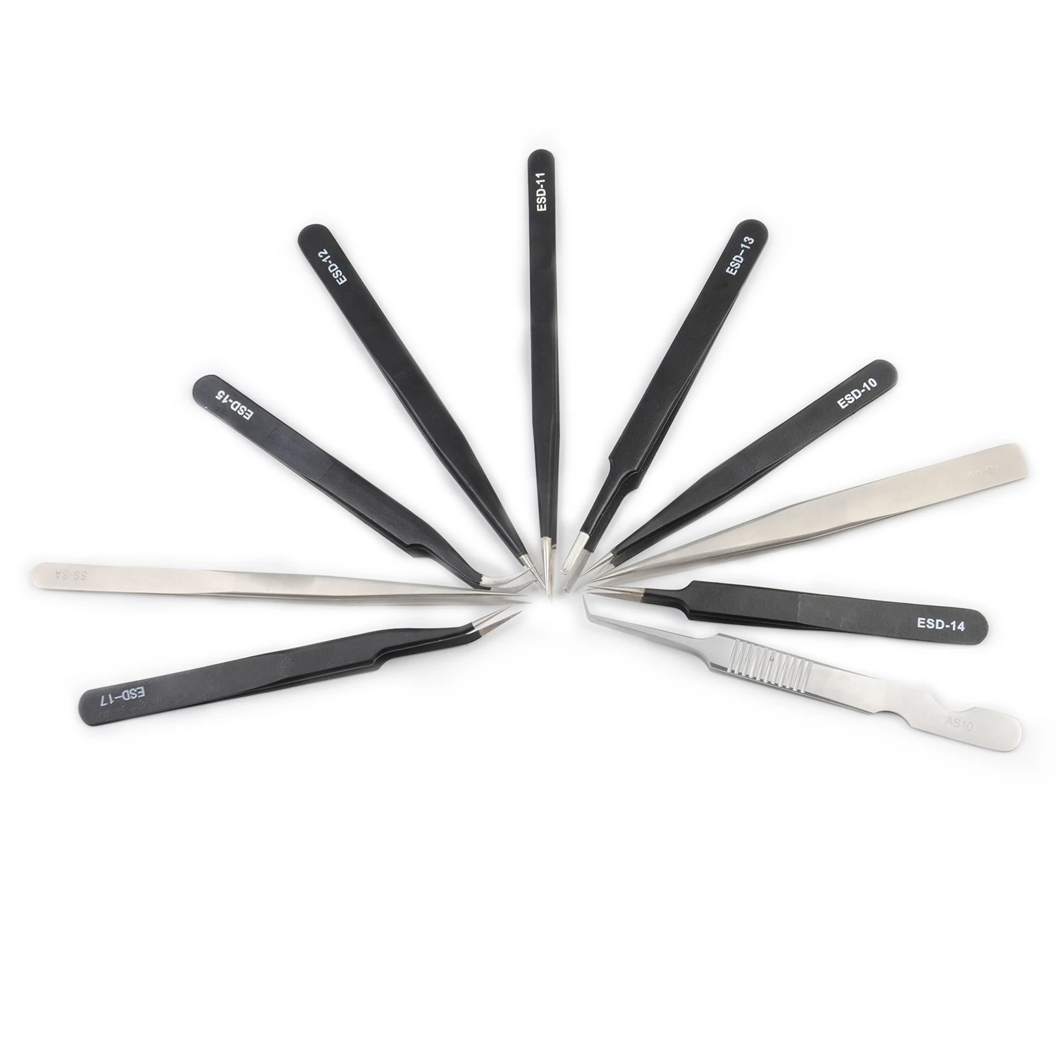 

Stainless Steel Eyebrow Curved Straight Tweezers Eyelash Extension Makeup Tools Professional Eyelash Tweezers Nails Decor Picker