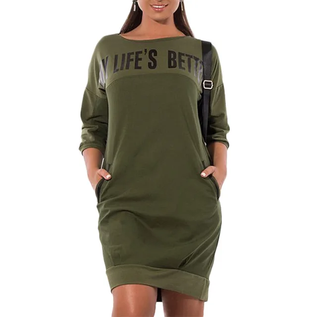 high quality women plus size long hoodie ladies fashion crew neck plus size sweatshirt dress