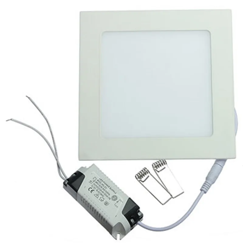 

20pcs 9W LED Downlight Recessed LED Ceiling Square Panel Light AC85-265V LED Indoor Light DHL Free Shipping