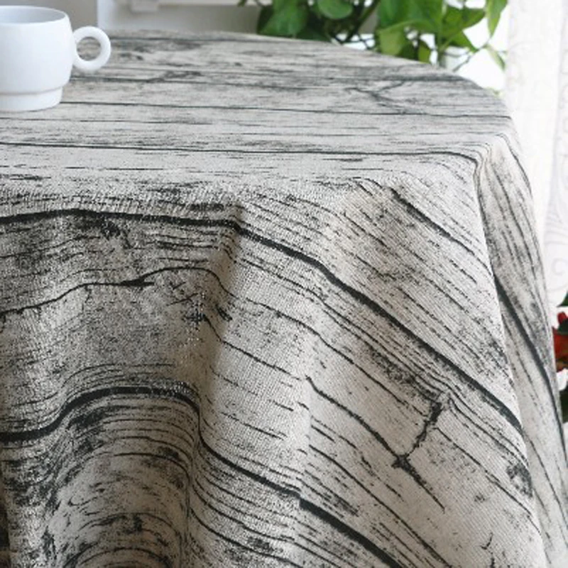 Винтажная ткань из хлопка и льна, имитация дерева, материал с рисунком, закка Линен