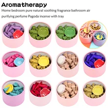 Роза Тюльпан натуральный ароматный ладан палочки 1 коробка пагода духи специи из сандалового дерева ладан конус с подносом бытовой