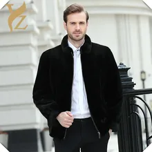 Популярная шуба из натурального меха норки, шуба из цельной кожи, меховые куртки для мужчин, стоячий воротник, теплая зимняя мода, шубы из натурального меха норки, верхняя одежда