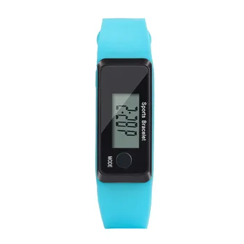 

Wrist Sport Fitness Watch Bracelet Display Sports Tracker Digital LCD Walking Pedometer Run Step Calorie Counter Wrist Band #Zer