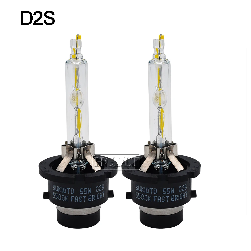 HCDLT Xenon D2S 55W Fast Bright 5500K D2S D4S Xenon Bulb D2R D4R Auto Car Headlight Lamp D2H Projector Bulb HID 55W D2S D4S Bulbs (6)