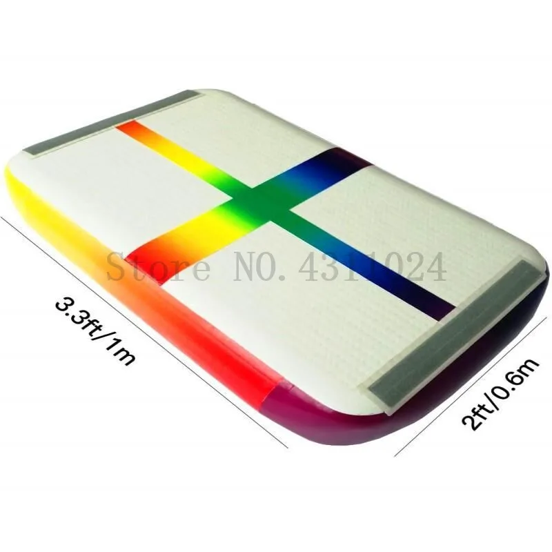 

High Quality 0.6*1*0.2m Colorful Double Wall Fabrice Made Inflatable Gym Air Track Air Block /Airblock For Gym Free Shipping