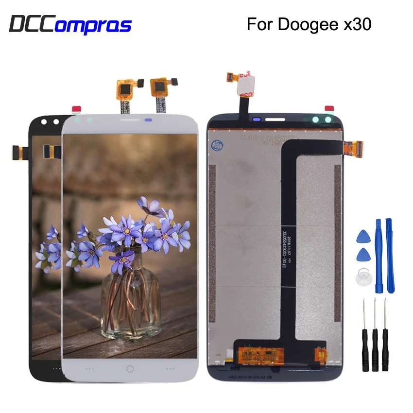 

Original For Doogee X30 LCD Display Touch Screen Digitizer Assembly For Doogee X30 Phone Parts Screen LCD Free Tools