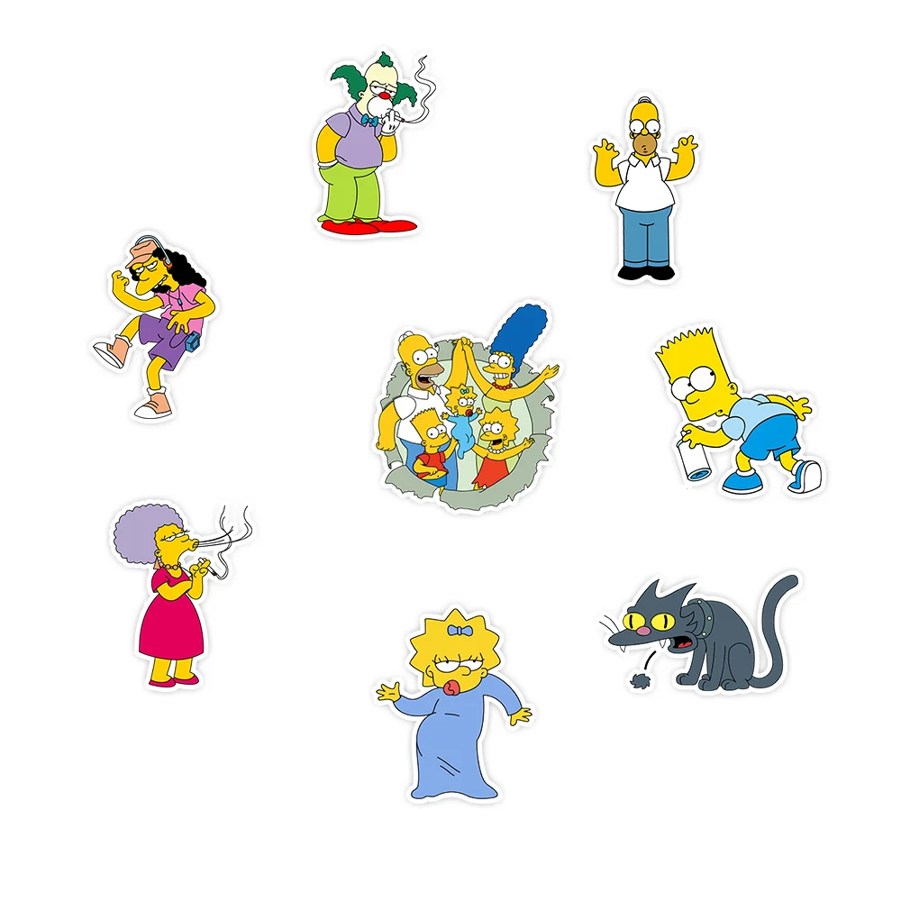 50pcs/Pack American Hot Anime The Simpsons Stickers Cartoon Toy Stickers For Laptop Luggage Pad Phone Skateboard Kids Gifts 50pcs/Pack American Hot Anime The Simpsons Stickers Cartoon Toy Stickers For Laptop Luggage Pad Phone Skateboard Kids Gifts