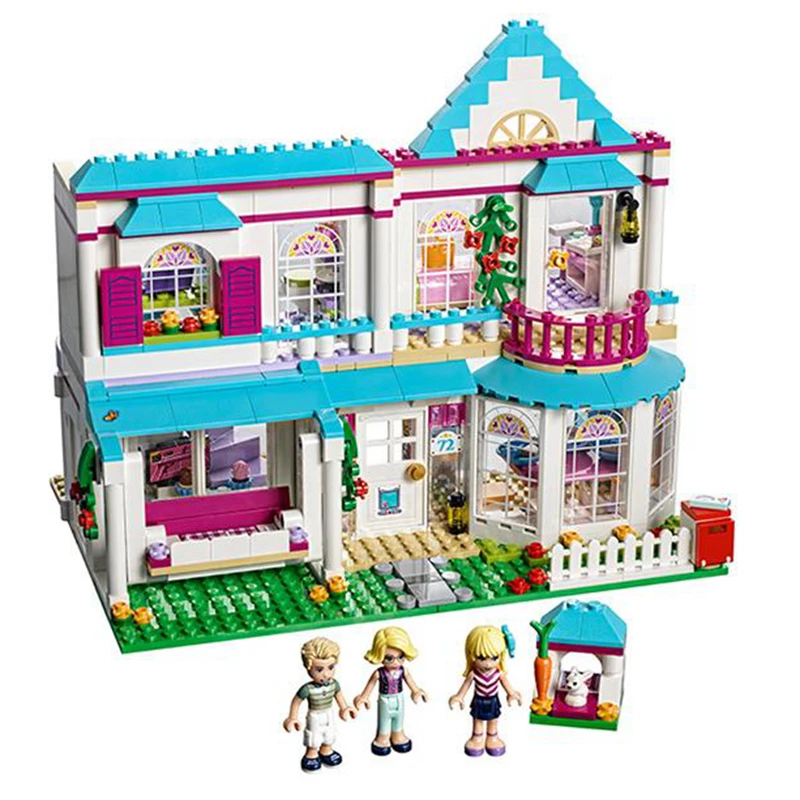 

Genuine Good Friend Girls Series The Stephanie's House Set Building Blocks Bricks compatible with Legoings Friends 41314