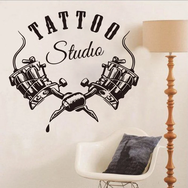 Tattoo Stickers Studio Window Shop Wall Decal Vinyl Art Advertising Retail 