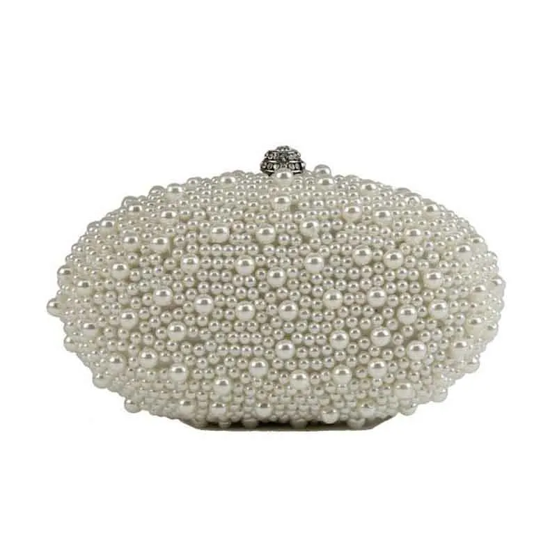 

Fashion Diamond Pearl Evening Bags Wedding Bride Bridesmaid Evening Clutch Bags Luxury Brand Ladies Party Handbag Shoulder Bags