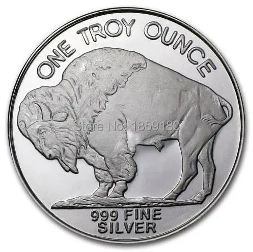 

10pcs/set Indian Head Liberty silver plated metal coin 1 oz AMERICAN Buffalo coins Free shipping Non Magnetic