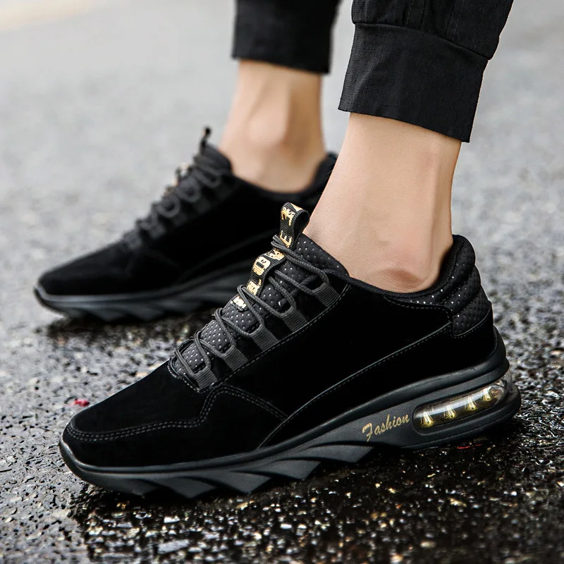 Noir Étudiants Occasionnels Hommes rouge Nouveaux 2019 Version Automne Tendance La gris Sports Hiver Coréenne Chaussures