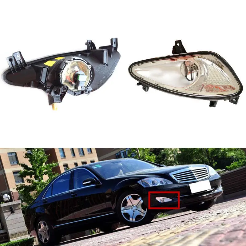 

For Mercedes-Benz S CLASS 2006-2008 Front Bumper Fog Light decorative Cover Trim