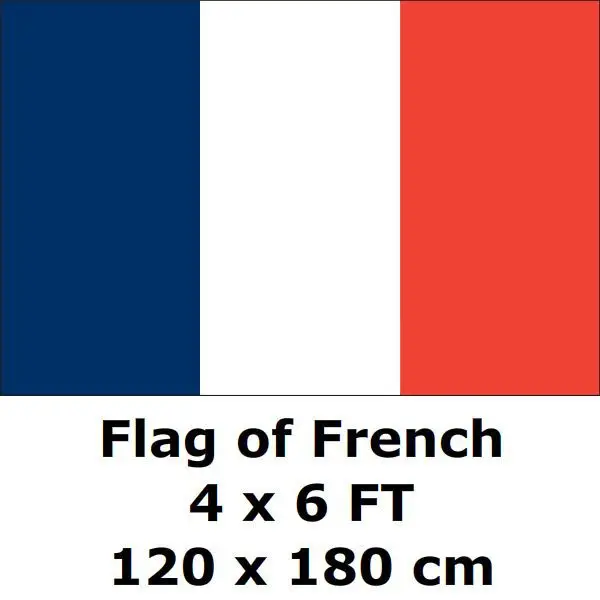 

France Flag 120 x 180 cm 100D Polyester Large Big France Frenchmen Flags And Banners