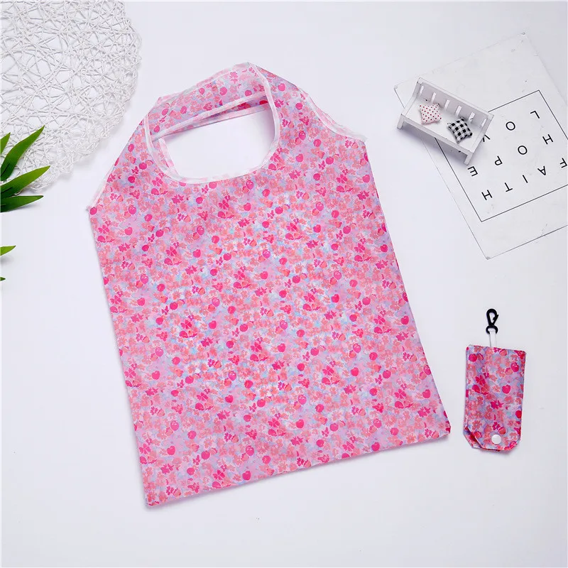 Hot Fashion Resuable Shopping bag Foldable Eco Friendly Tote Pouch Recycle Storage Handbags Home Storage Organization Bag