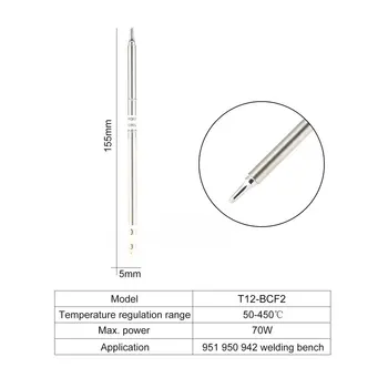 

T12 Series Soldering Iron Tips T12-BCF2 High-grade Welding Tools T12 Soldering Tip for Soldering Station Rapid Heating