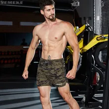 YEMEKE летние камуфляжные шорты мужские в Военном Стиле мужские шорты кэжуал летние пляжные шорты новая мода уличная шорты для бега