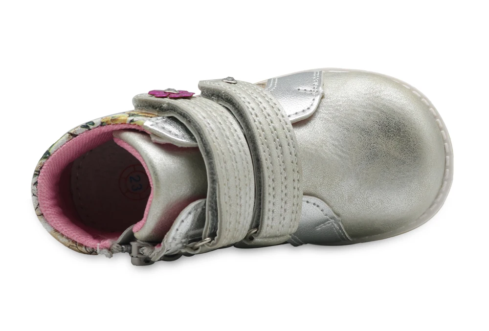Apakowa/брендовые Демисезонные ботинки martin для девочек, европейские размеры 22-27 детская ортопедическая обувь из искусственной кожи новые модные ботильоны с цветами