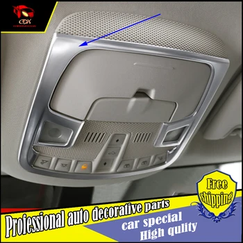 

Car styling Reading light covers Frame For Ford Edge 2015 2016 ABS Chrome reading lamp light Cover Trim Decorative Decoration
